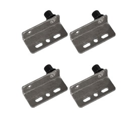 2 Sets Pivot Hinges, Heavy Duty Door Hinges with Concealed Shaft for Wooden Doors, Drawers, Furniture Cabinets, Wardrobes, Showcases (Silver)