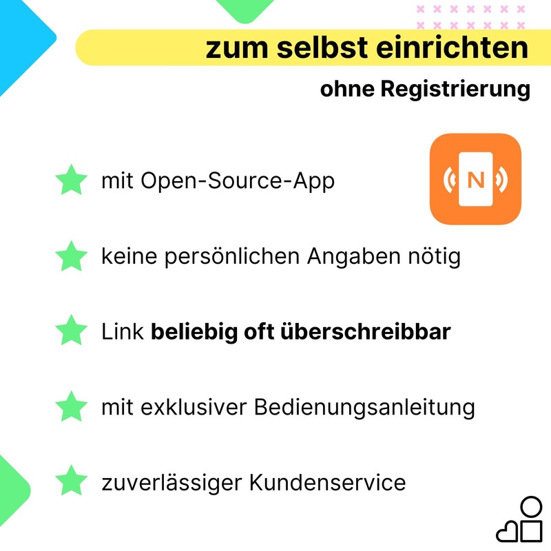 Google Rating NFC Sticker - Individually - Set Up &