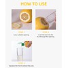 FUSAYUKI Yellow Manual Citrus Juicer with Filter and Spout, Screw-Top