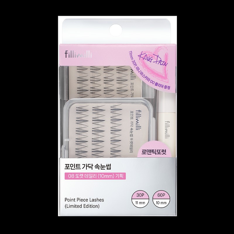 Fillimilli Point Piece Lashes (60P) - [SET] 08 Clear Daily