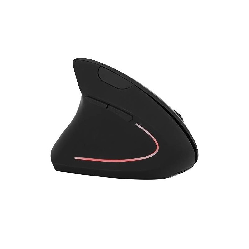 HEITIGN Ratón Vertical Inalámbrico Óptico para Zurdos Negro 2000dpi USB