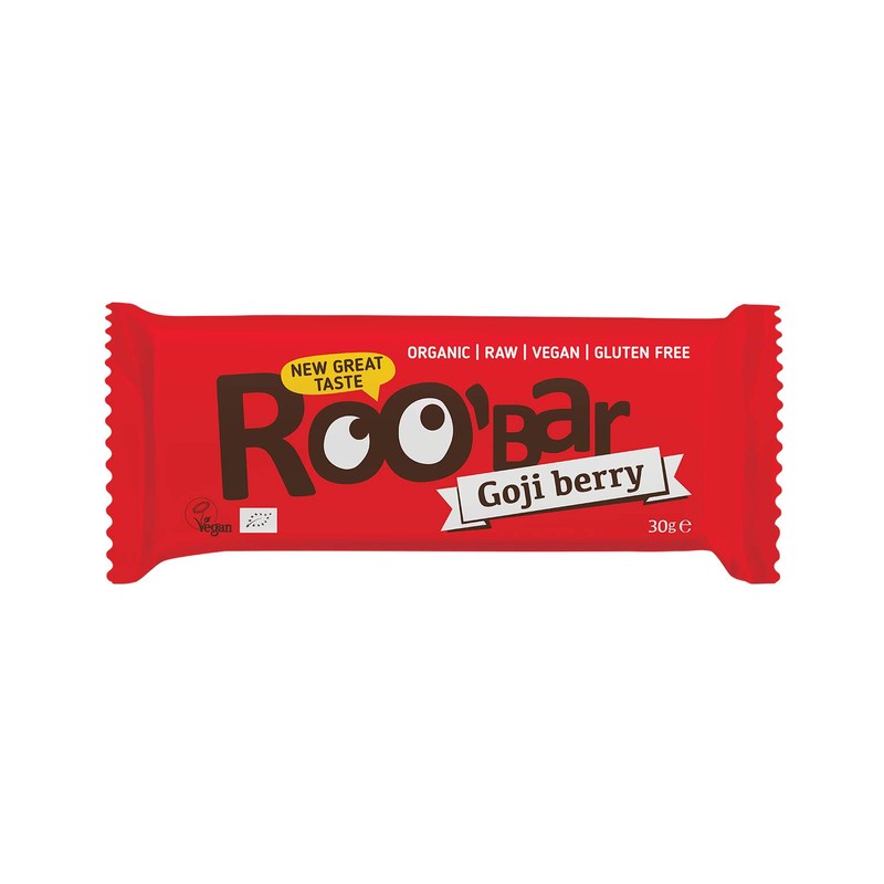 Roobar Goji Berry Raw Bar - Dairy & Gluten Free.