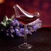 FEIlei Glass Cup, 150Ml Creative Bird Shape Cocktail Goblet Glass