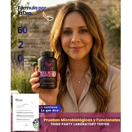 NSN | Milk Thistle | con Extracto Real y Puro de Cardo Mariano | Formulado por la Dra. Friné Velázquez | Potenciado con Moringa, Jengibre, Alcachofa, 