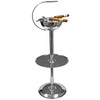 Stinky Cigar Silver Floor Standing Cigar Ashtray with Windproof Design,