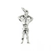 Generic Bodubuilder Muscle Man Weight Lifter 3D 925 Solid Sterling
