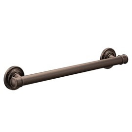 Moen YG6412ORB Bathroom Safety 12-Inch Stainless Steel Traditional Bathroom Grab Bar, Oil-Rubbed Bronze