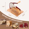 CAWIU Manual Bread Slicer with Hand Crank- Adjustable Thickness Bread
