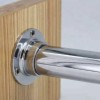 HERRAJES GA Brida Cromada Para Tubo Redondo De Closet 1