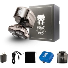 Skull Shaver Pitbull Platinum Pro Head Shaver Kit for Men Wet/Dry PBP4-8700