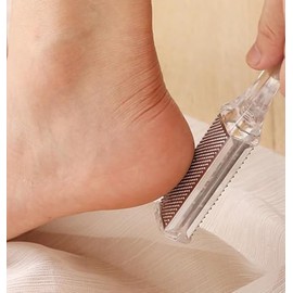 2pcs Foot Rasp Foot File Callus Remover Foot Exfoliating Scrub Rub Board Dead Skin Calluses Tools (Clear, One size)