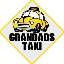 Grandads Taxi Car Sticker