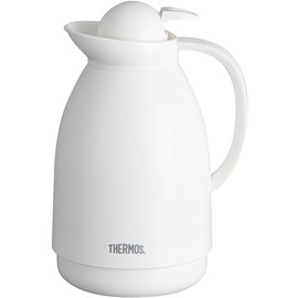 Thermos 34OZ WHT Glass Carafe, Pack of 1, white