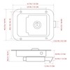 Tbest Travel Trailer Lock, RV Door Lock Travel Trailer Lock
