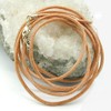 Unbespielt Leather Cord Necklace Light Brown Lobster Clasp Silver-Coloured 1