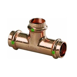 VIEGA 77387 Propress Zero Lead Copper Tee with 3/4" Press x Press (3-Pack)