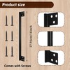 Door Latch Guard Plate,L-Shaped Security Protector for Home, Durable Steel