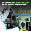 HLDD HANDLANDY Fingerless Work Gloves, Utility Work Gloves for Men