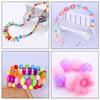 Sasairy Colourful Beads for Children, DIY Necklace, Bracelets, Headband, multicoloured