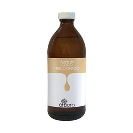 ÁRBORA Aceite de Coco Fraccionado Certificado - Ideal como aceite para masaje, para mezclar con aceites esenciales o usar en preparaciones cosmética