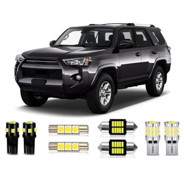 MEALAM White LED Bulbs Package Kit Compatible with 2010 2010 2011 2012 2013 2014 2015 2016 2017 2018 2019 2020 2021 Toyota 4Runner Interior Light + License Plate Light and Install Tool, 16 Piece