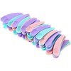210Pcs Makeup Spatulas Mini for Cosmetics, Bulk Disposable Mini Plastic Makeup Spatulas Multi-Colored Curved Cosmetic Spatula Scoop Mask Scoop for Mixing and Sampling