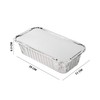 Homeshopa Aluminum Foil Trays Containers with Lids, 50 Pack Large