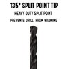 Drill America #5 Cobalt Stubby Threaded Shank Drill Bit Overall