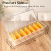 vsshe Transparent Cable Organiser with Lid, Cable Organiser Box, 7