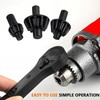 LAPUOTSP 2-in-1 Ratchet Drill Chuck Key Wrench, Universal Chuck Key