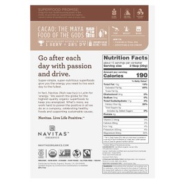 Navitas Organics Cacao Nibs, 16 oz. Bags (Pack of 2) — Organic, Non-GMO, Fair Trade, Gluten-Free