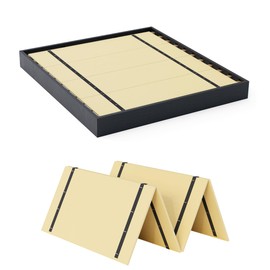 Imperius Heavy Duty Bed Slats for Mattress, Collapsible Box Spring, Bed Support Slats,No Assembly Required,Bed Slats Under Mattress, Queen 57 * 64in