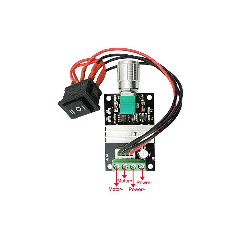 Gebildet 1 x 1203BB 6V-28V 3A 80W DC Motor Speed