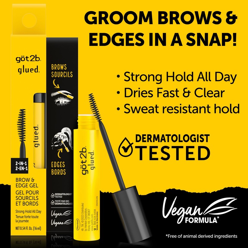 got2b Glued 2-in-1 Brow Gel & Edge Control, 0.54 Fl