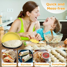 Tortilla Sealer Crimper - Quesadilla Maker for 10"+8"+6"+4" Flour Tortillas
