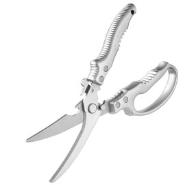 ShanLiHong Multi-functional Kitchen Shears – Heavy Duty Chicken Bone Scissors for Poultry, Fish, Vegetables, Nuts, Bottle Opener – Anti-Slip Handle, 3Cr13 Stainless Steel, All-Purpose Food Scissors