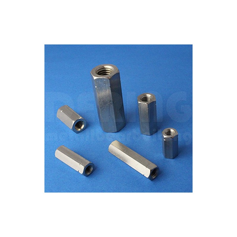 Threaded Sleeves M6 x 40 Hexagonal Stainless Steel A2 (VPE