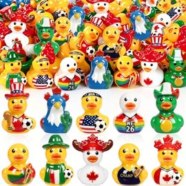 Kanmeii 50PCS Mini Resin Soccer Ducks