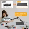 HASTHIP® 10X Magnifying LED Desk Lamp, USB-Powered Dimmable Ring Light