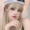 Peluca Rubia Natural Larga Pelo Liso Cosplay Mujer Dama
