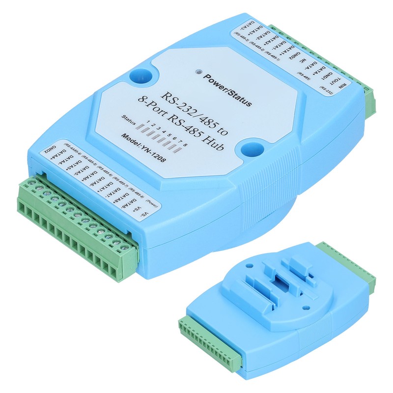 RS485 Hub 8 Ports OptoIsolated AntiInterference HighSpeed Transmission Repeater Distributor