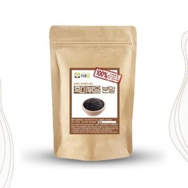 가루랑 국산 볶은 흑미 볶음 가루 200g Ground Korean Roasted Black Rice Flour 200g