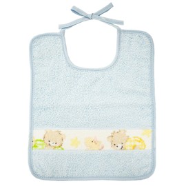 Fayler Bib, 11.8 inches (30 cm), 9.8 inches (25 cm), Ribbon Tie Type, Ben and Fine Blue