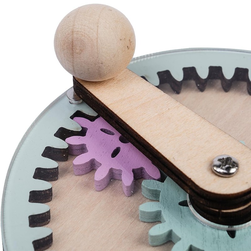 Sarini Educational Activity Board with Hand Crank, DIY Accessories for