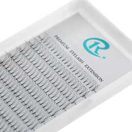 3D 0.07 0.10 Short Stem Russian Premade Volume Fans Lashes - Eyelash Extensions for Easy Application, Perfect for Professional Lash Artists, Long-Lasting Natural Look 10-15mm (3D 0.10 C, 11MM)