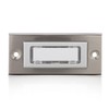 Byron DBW-21036 Universal Doorbell Button Metal Backlit Bi-Wire Installation, Brushed