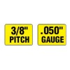 Oregon 24" Full Chisel Chain Fits Echo CS-610T, CS-620P, CS-620PW,