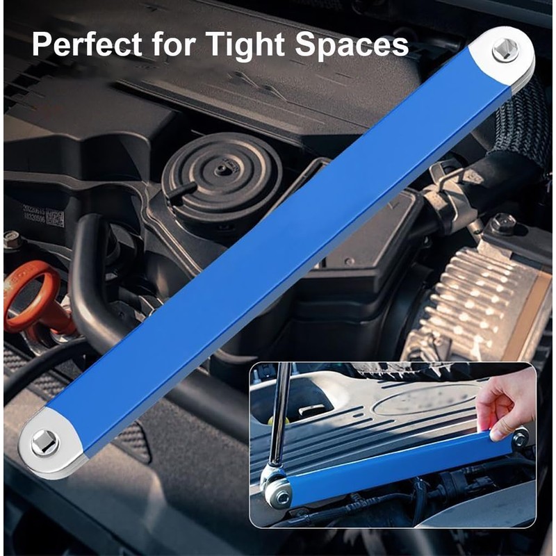 EYCOMTOM Offset Extension Wrench Multifunctional Impact Ready With 1/2", 1/4"