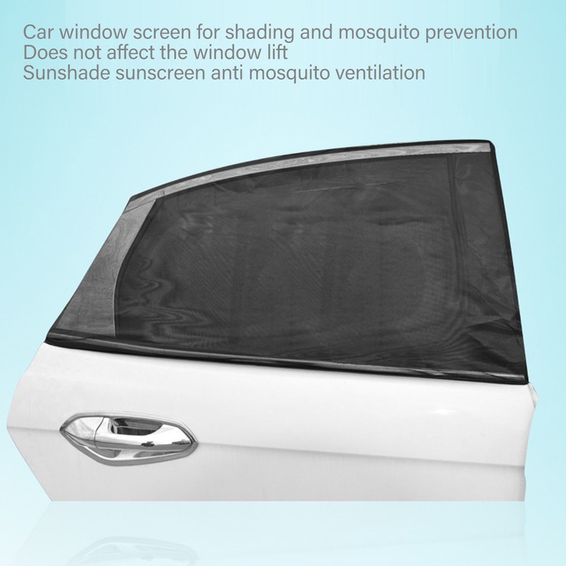 4pcs Car Window Sun Shade UV Protection Breathable Mesh Car