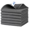 MR.SIGA Waffle Pattern Cleaning Cloths, Reusable Absorbent Microfiber Cleaning Cloths,